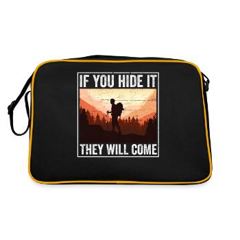 If you hide it, they will come Geocacher - Retro Bag - black/gold - Back