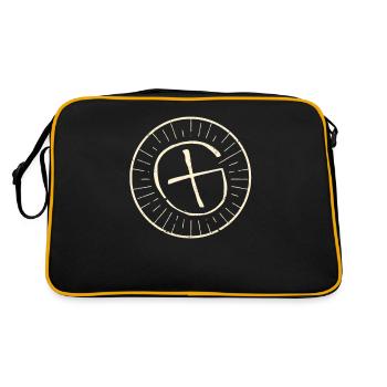 Geocaching GPS Container Target Marker Treasure - Retro Bag - black/gold - Back
