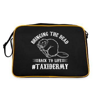 Taxidermie Je ramène les morts à la vie - - Sac Retro - noir/or - Dos