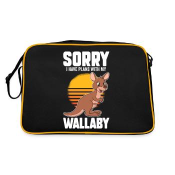 Wallaby mieux que la thérapie - Sac Retro - noir/or - Dos