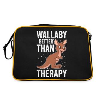 Wallaby mieux que la thérapie - Sac Retro - noir/or - Dos