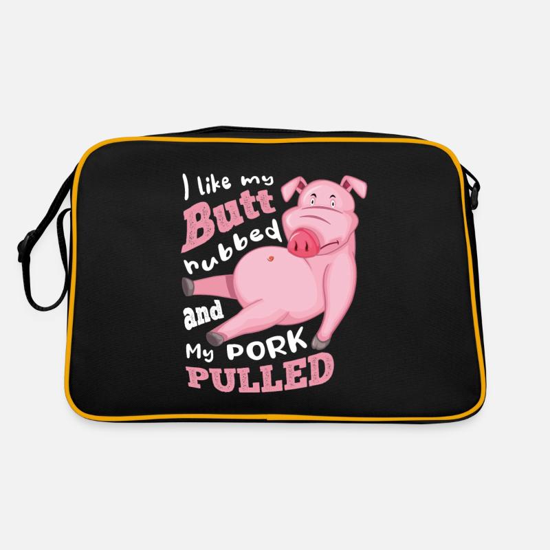 i like my butt rubbed and my pork pulled Retro Tasche
