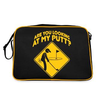 Regardez-vous mon Putt Golf - Sac Retro - noir/or - Dos