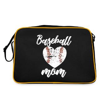 Baseball Baseball Mama Joueur de baseball - Sac Retro - noir/or - Dos