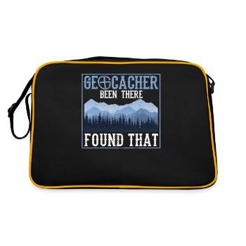 Geocacher a été là trouvé que le géocaching amusant - Sac Retro - noir/or - Dos