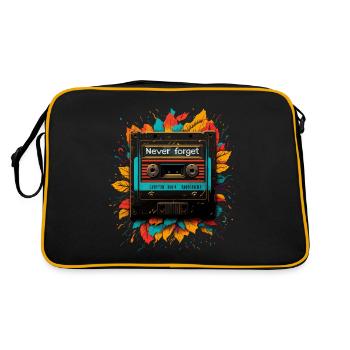 Never forget 90s gift - Retro Bag - black/gold - Back