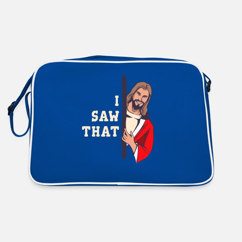 Jesus Meme Ich sah, dass Sarkasmus Retro Tasche