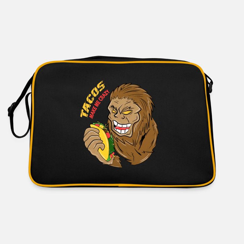 Tacos make me crazy Retro Bag