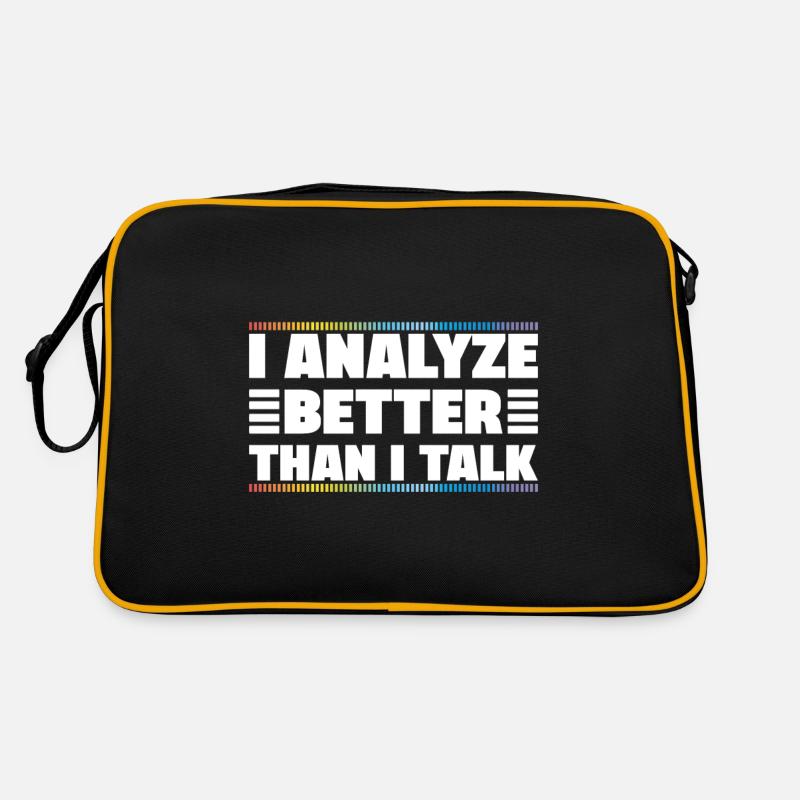 I Analyze Better Than I Talk Analyst Crime Lab Retro Bag