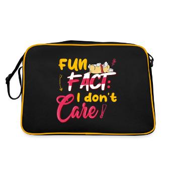Fun Fact I Don't Care3 - Retro Bag - black/gold - Back