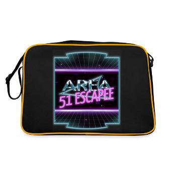 Anal Probe Present Idea Funny Quote - Retro Bag - black/gold - Back