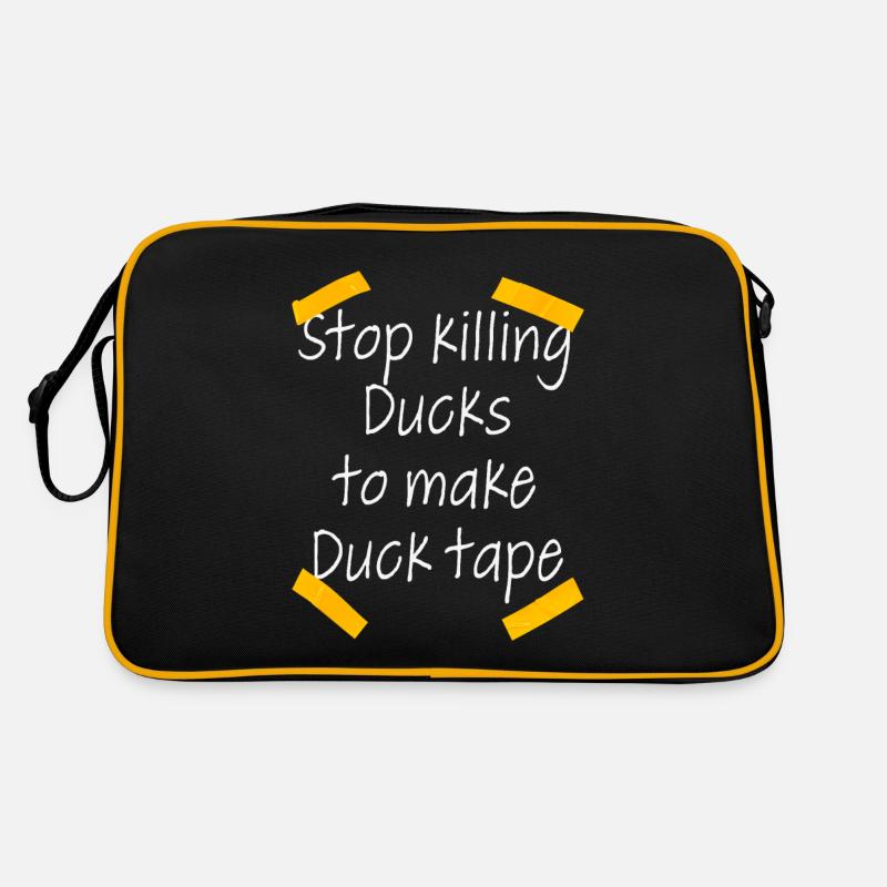 Arrêtez de tuer des canards pour fabriquer du ruban adhésif Sac Retro