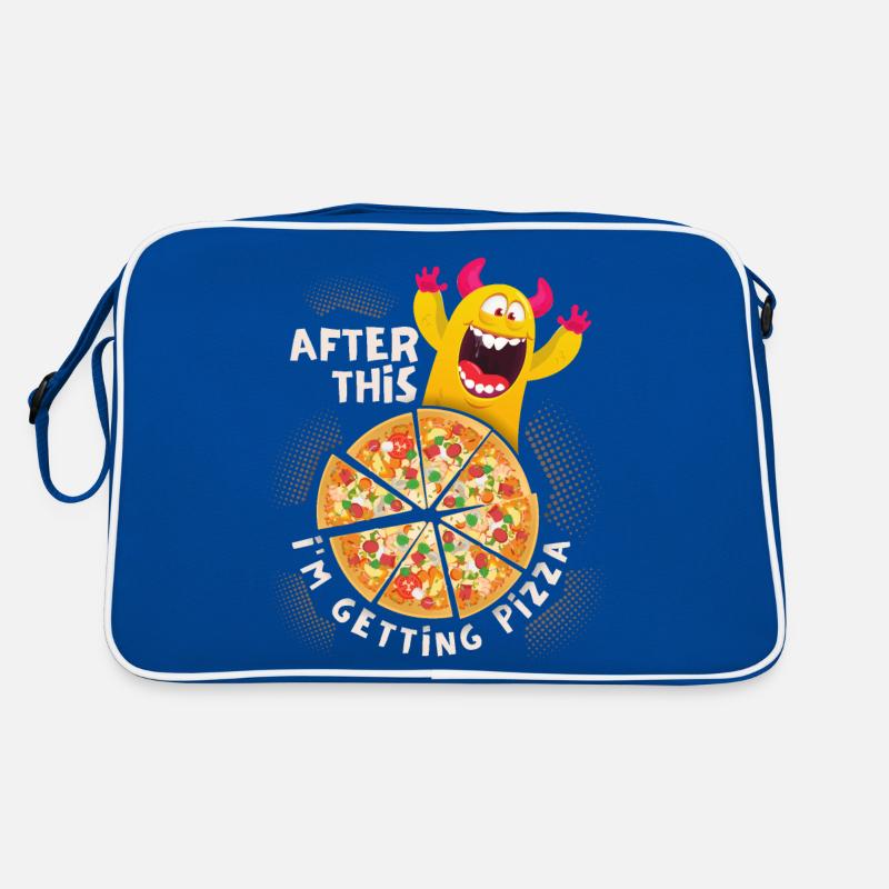 Drôle de monstre de pizza, pizzo, récompense Sac Retro