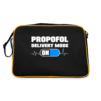 Drôle d’anesthésiste Mode d’administration de propofol activé - Sac Retro - noir/or - Dos