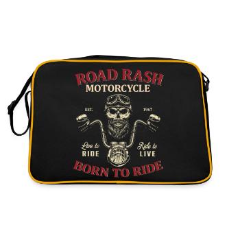 moto à éruption cutanée née pour rouler - Sac Retro - noir/or - Dos