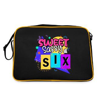 Sweet Sassy & Six - Retro Bag - black/gold - Back