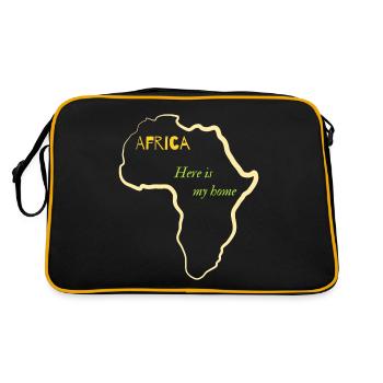 L’Afrique C’est ma maison - Sac Retro - noir/or - Dos