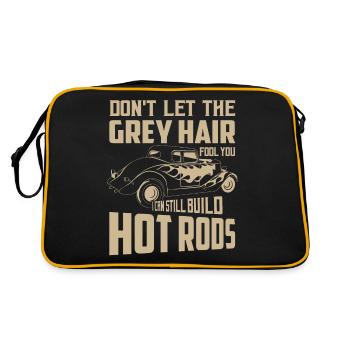 Je peux encore construire des voitures classiques rétro hot rods - Sac Retro - noir/or - Dos