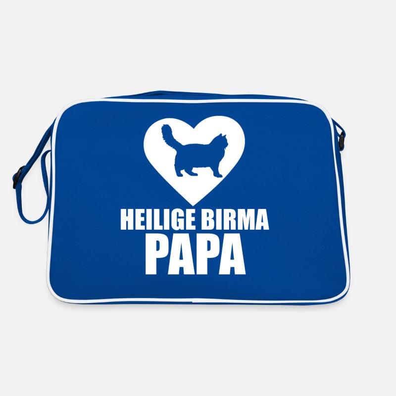 Heilige Birma Katze Retro Tasche