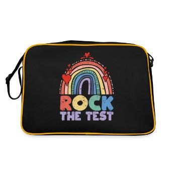 Jour de l’examen Rock of the Test Teacher Humour de l’examen - Sac Retro - noir/or - Dos