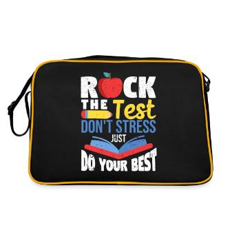 Rock The Test No stress, do your best Instructor - Retro Bag - black/gold - Back