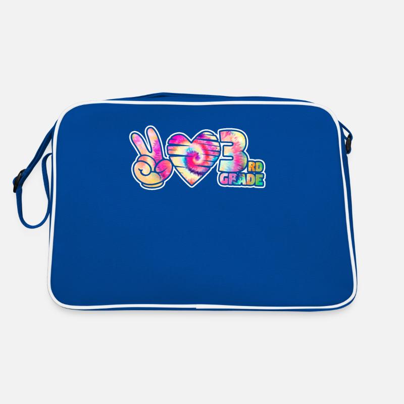 Peace Love Third 3. Klasse Squad Back To School Retro Tasche