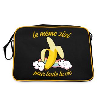 Le même zizi pour la vie future mariée evjf copine - Sac Retro - noir/or - Dos