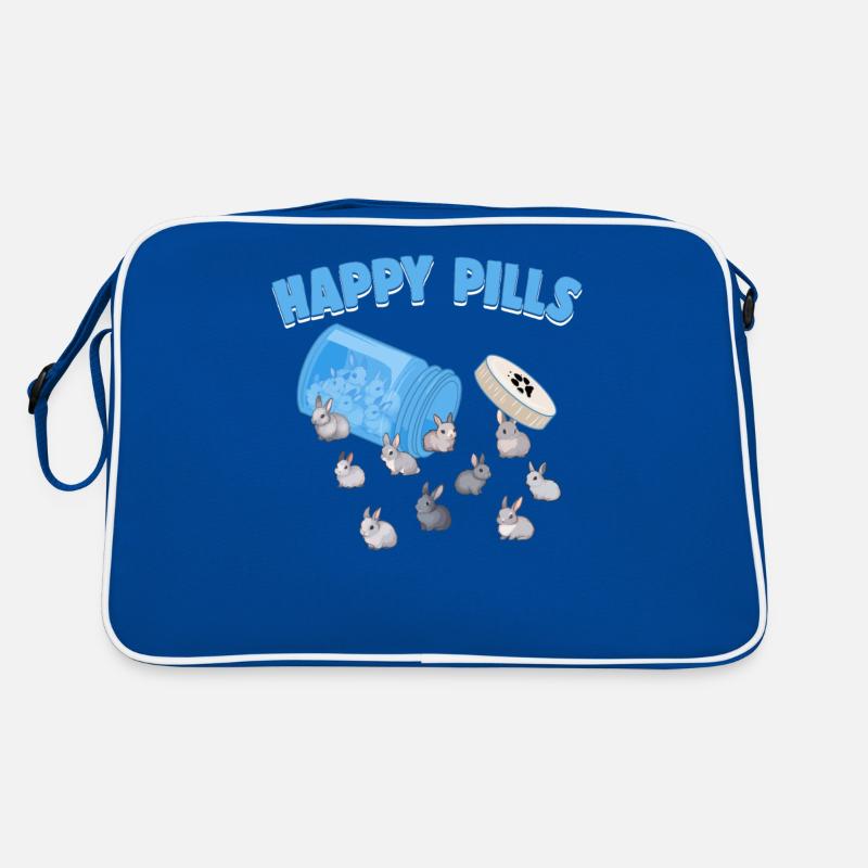 Happy Pills Rabbit Breed Funny Netherland Dwarf Retro Bag