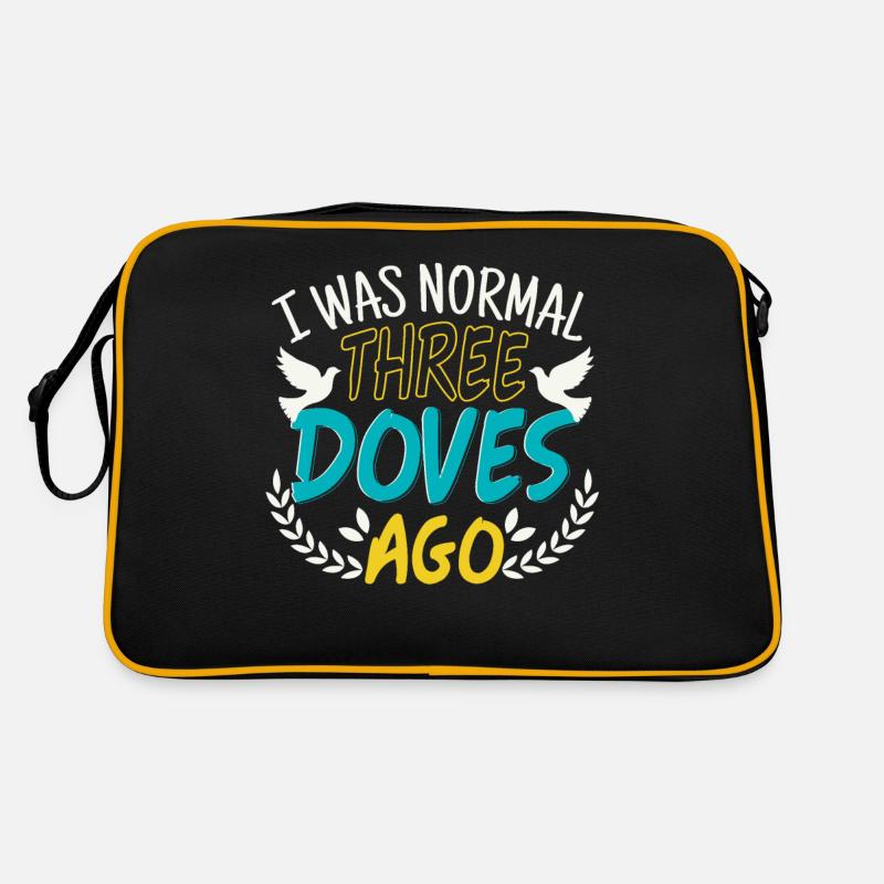 I Was Normal Three Doves Ago Retro Tasche