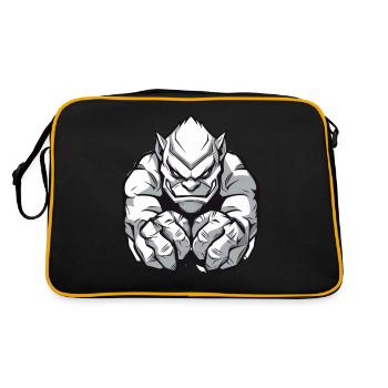 cool gamer - Retro Bag - black/gold - Back