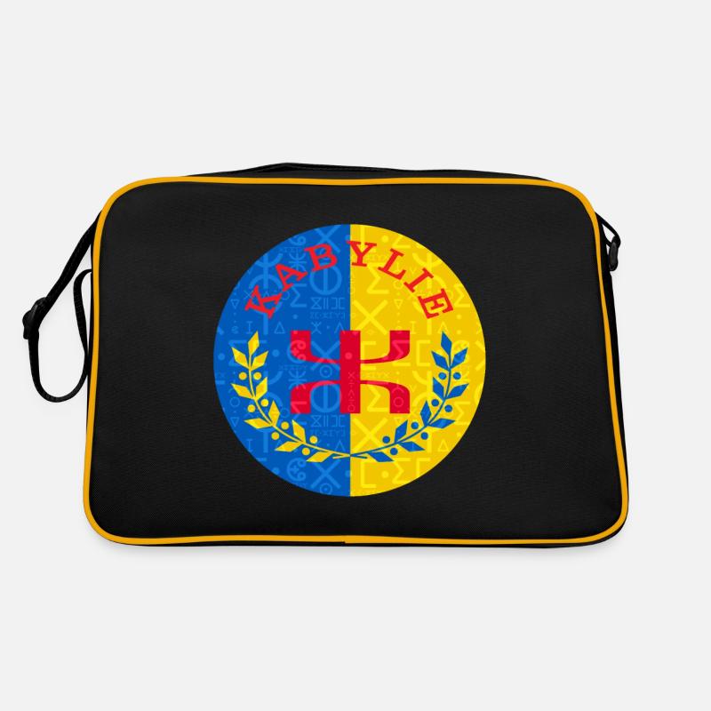 Drapeau Kabylie - écriture tifinagh Sac Retro