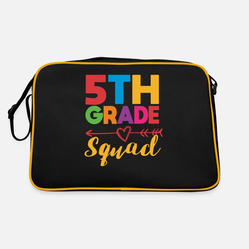 5th Grade Squad Teacher Fifth Student Team Back Retro Bag