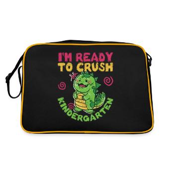 Je suis prêt à détruire la luxure de la maternelle - Sac Retro - noir/or - Dos
