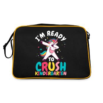 Je suis prêt à détruire la luxure de la maternelle - Sac Retro - noir/or - Dos