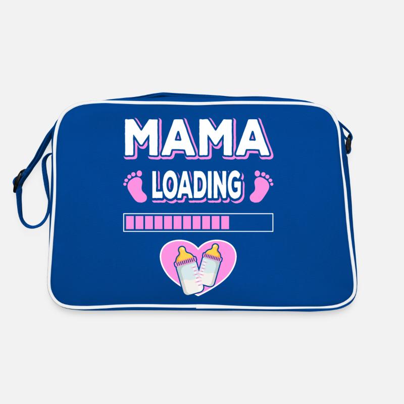 Mama Loading Mutter Mütter Mom Mommy Muttertag Retro Tasche