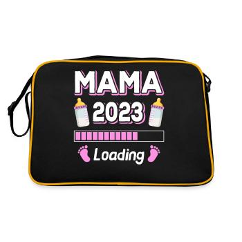 Maman 2023 Chargement Mère Mères Maman Fête des mères - Sac Retro - noir/or - Dos