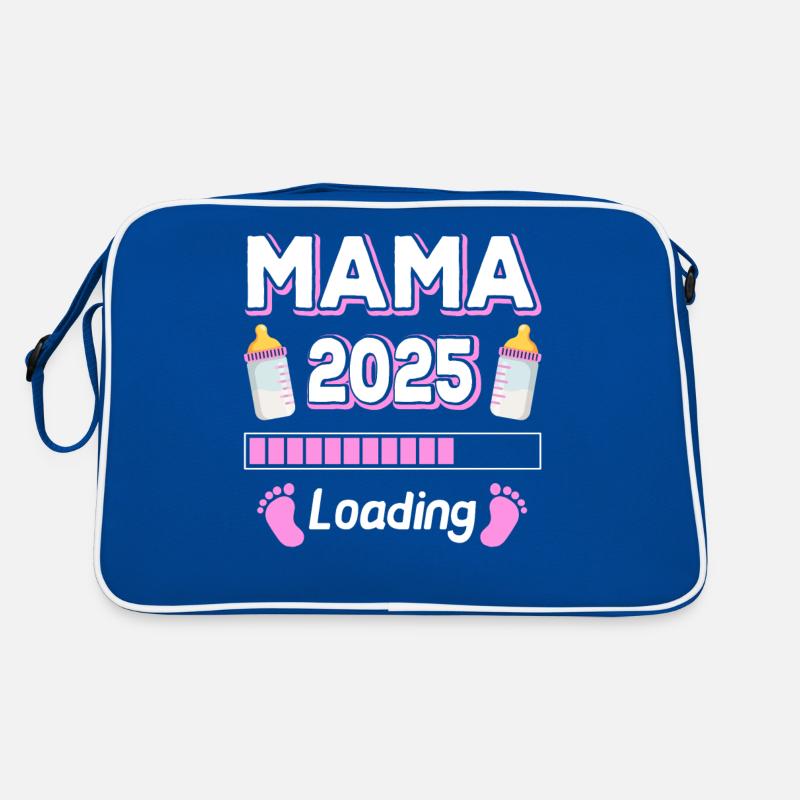 Mama 2025 Loading Mutter Mütter Mom Muttertag Retro Tasche