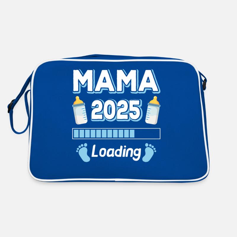 Mama 2025 Loading Mutter Mütter Mom Muttertag Retro Tasche