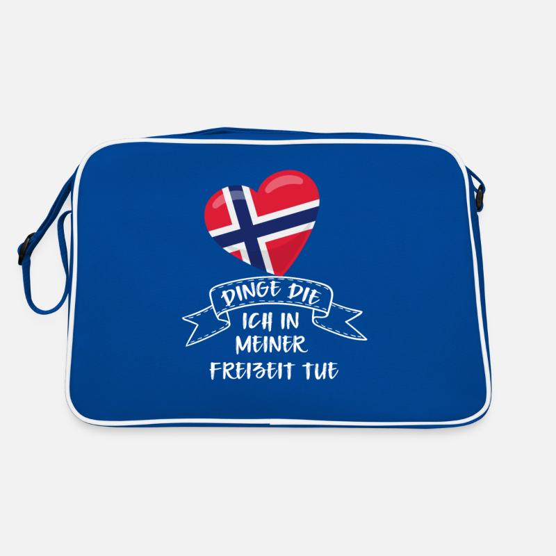 Norwegen Dinge in der Freizeit Urlaub Geschenk Retro Tasche