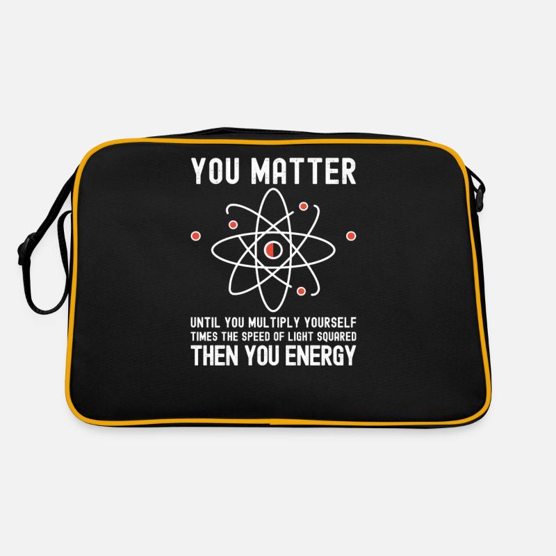 Funny Science, Atom Science, You Matter Energy, Retro Bag