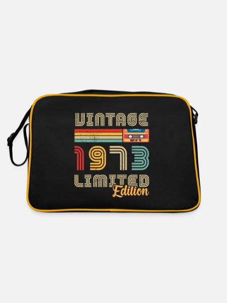 Vintage 1973 Cadeau D'anniversaire 1973 - Sac Retro - noir/or