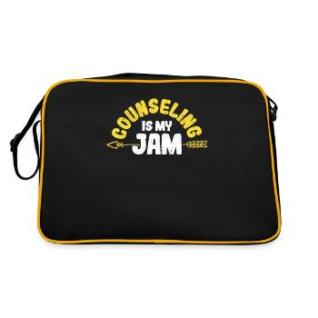 Counseling Is My Jam School Counselor Recognition - Retro Bag - black/gold - Back