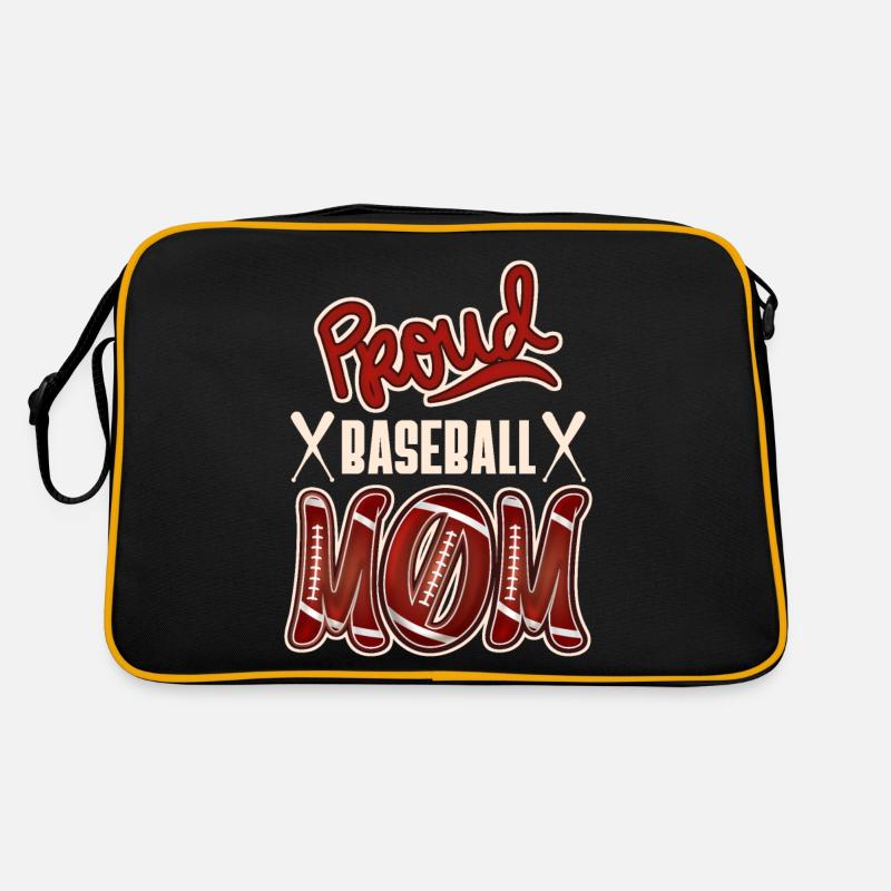 Proud Baseball-Mom, American Baseball Design Retro Tasche