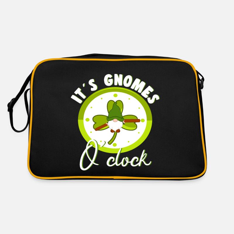 Its Gnomes OClock Loverleaf Yard Garden Gnome Retro Bag