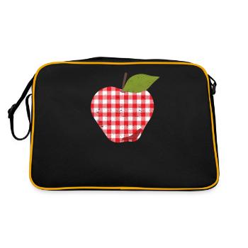 Buffalo Apple Willkommen zurück zu Schule Lehrer - Retro Tasche - Schwarz/Gold - Hinten