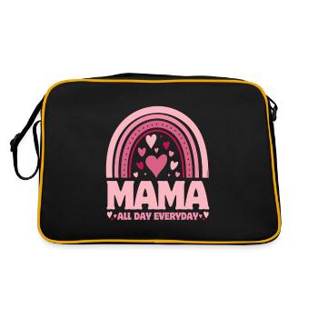 Fête des mères - Maman tous les jours... - Sac Retro - noir/or - Dos