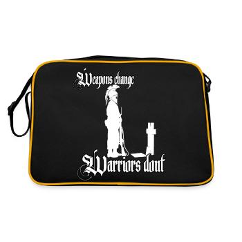 Les armes changent, les guerriers, pas les soldats, Sparte - Sac Retro - noir/or - Dos