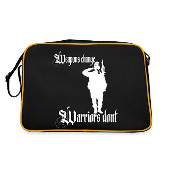 Les armes changent, les guerriers, pas les soldats, Sparte - Sac Retro - noir/or - Dos