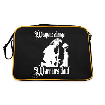Les armes changent, les guerriers, pas les soldats, Sparte - Sac Retro - noir/or - Dos