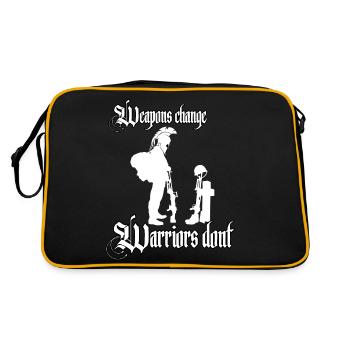 Les armes changent, les guerriers, pas les soldats, Sparte - Sac Retro - noir/or - Dos